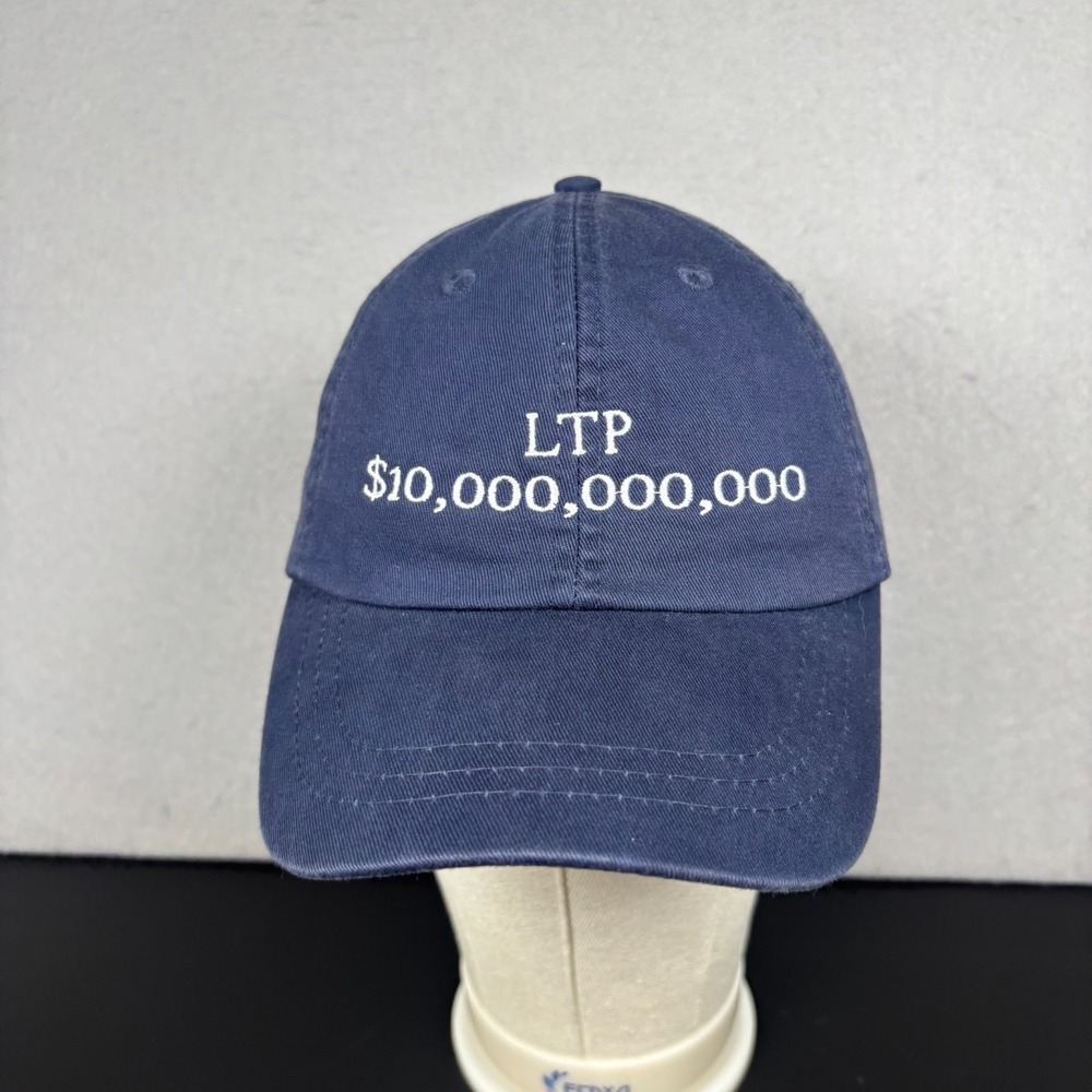 Funny LTP 10 Billion Dollar Embroidered Baseball Cap Hat Adams Navy Blue OSFM